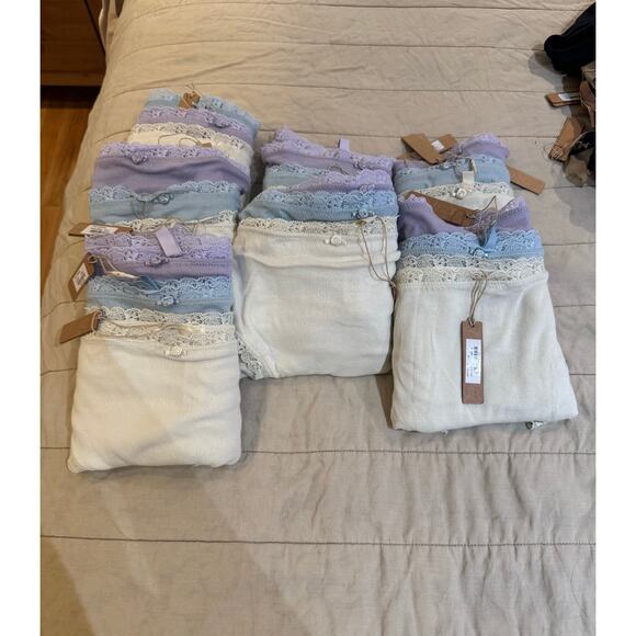 3 Skims Size 4x Lace Pointelle Briefs NWT Panties bundle Lavender bone sky - Picture 8 of 8